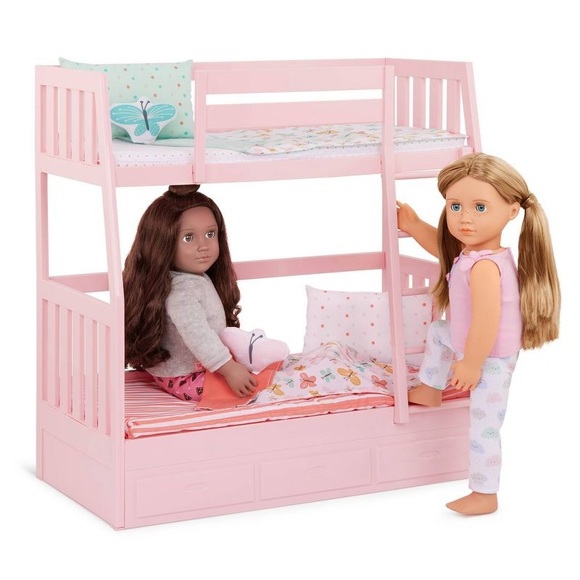 Toys New In Box Our Generation Dreams For Two Pink Bunk Beds